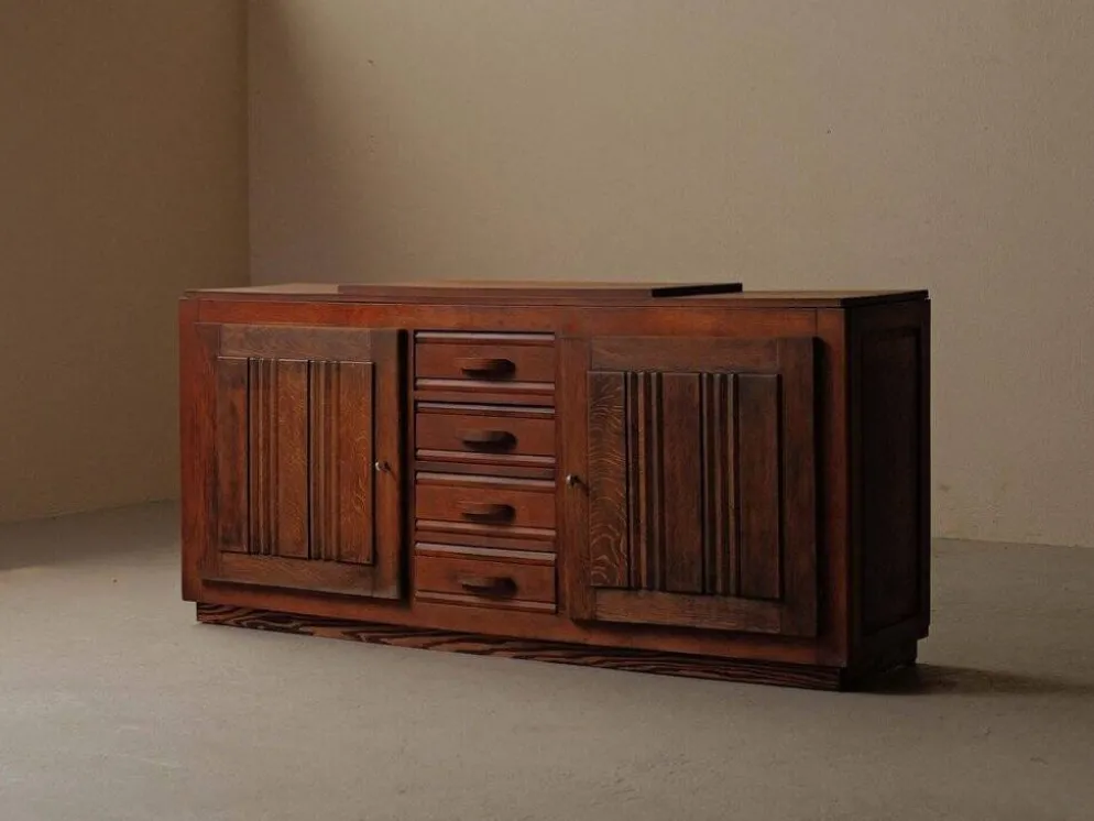 Buffet Art Déco en chêne, France, vers 1940