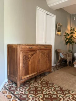 Buffet art déco en chêne massif