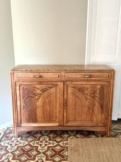 Buffet art déco en chêne massif