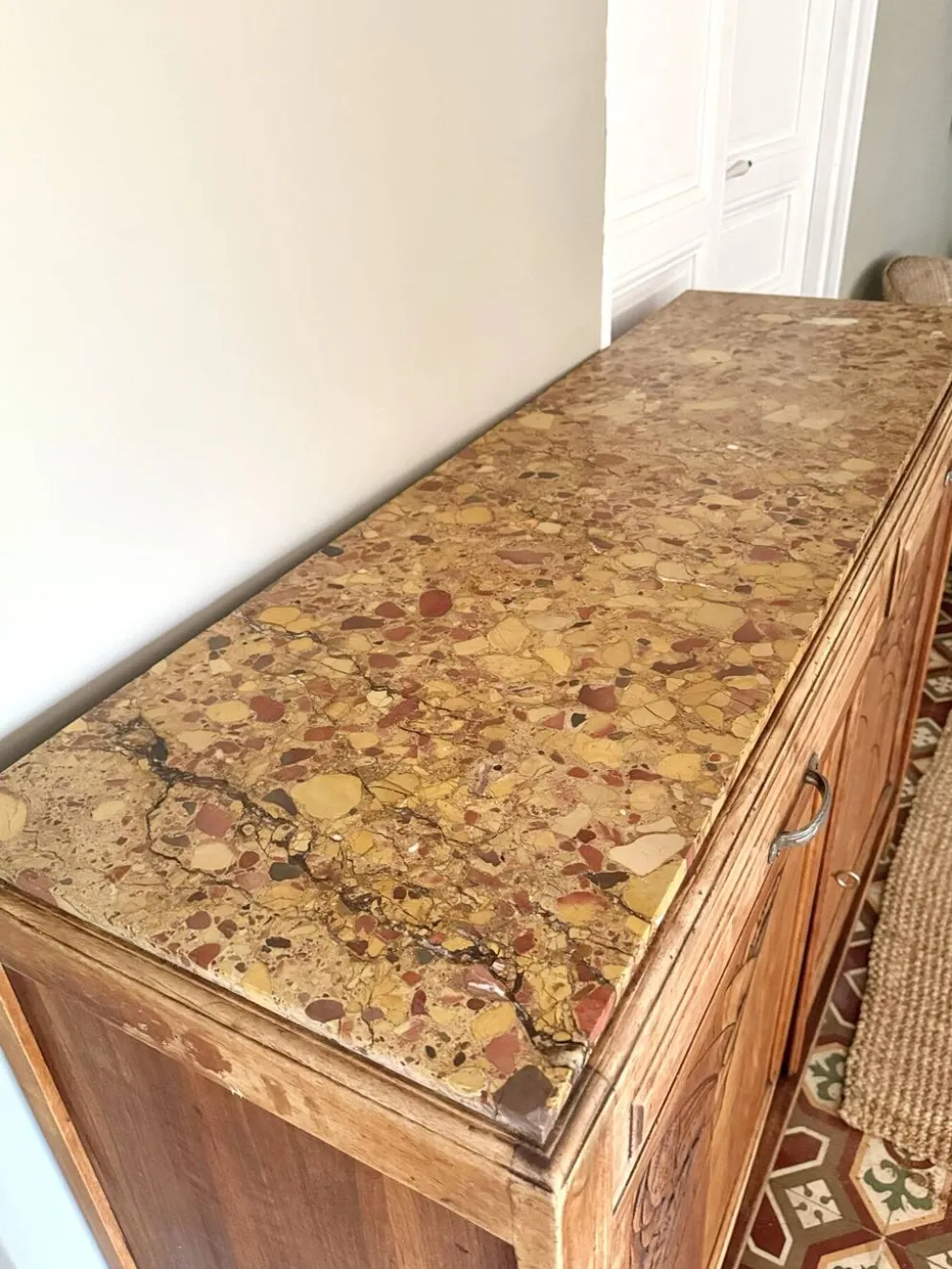 Buffet art déco en chêne massif