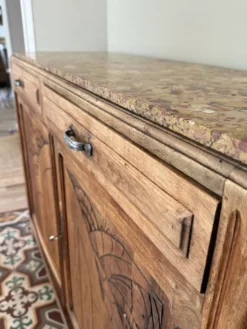 Buffet art déco en chêne massif