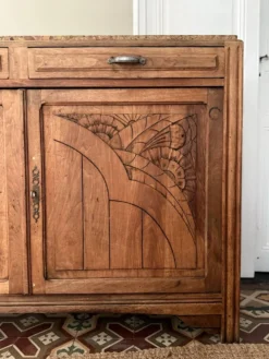 Buffet art déco en chêne massif
