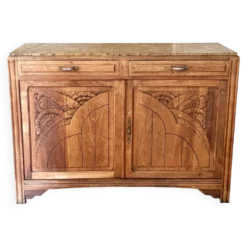 Buffet art déco en chêne massif
