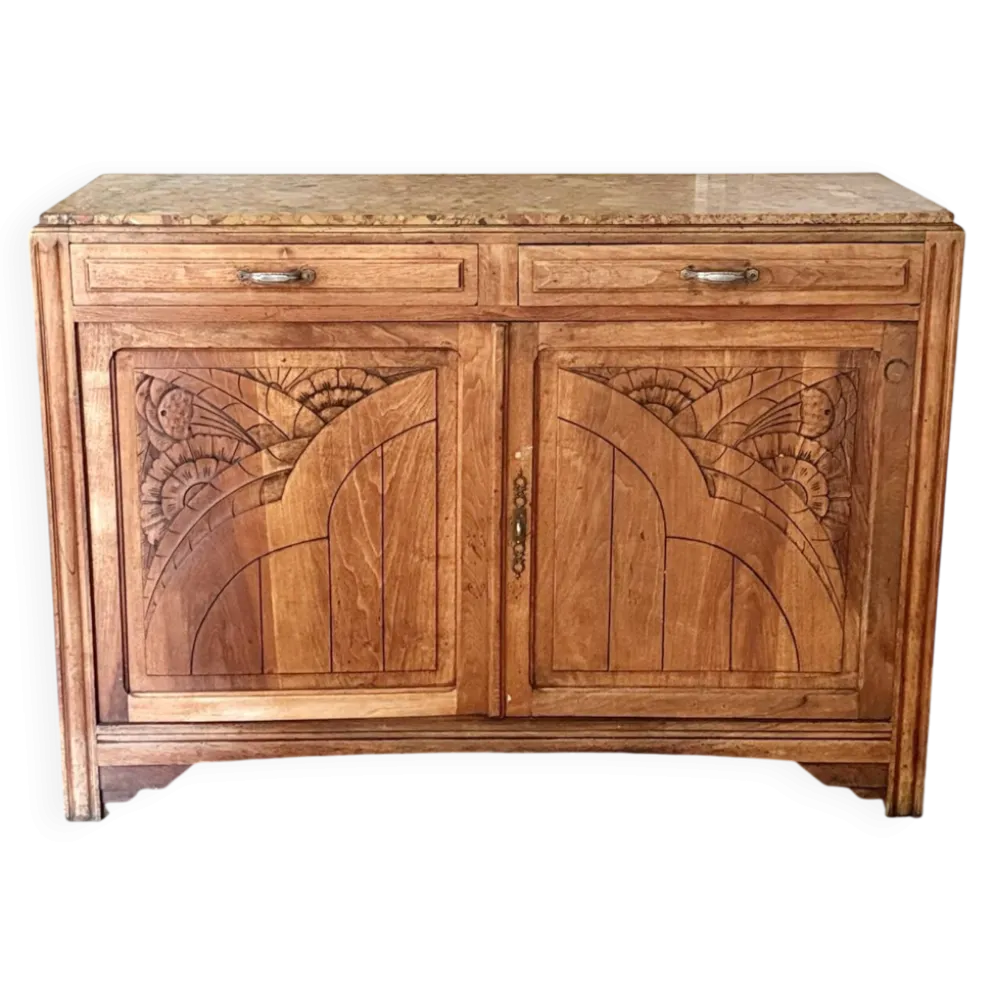 Buffet art déco en chêne massif