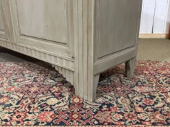 Buffet Art déco en noyer, chêne et dessus marbre