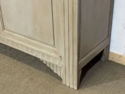 Buffet Art déco en noyer, chêne et dessus marbre
