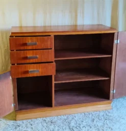 Buffet Art-déco en teck - années 30/40