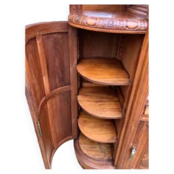 Buffet art déco plateau marbre, meuble vaisselier ancien