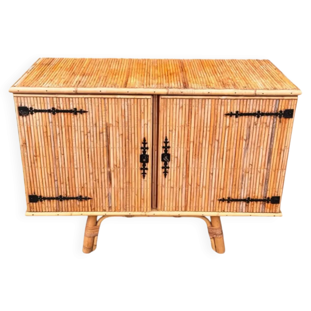 Buffet bambou et rotin Audoux Minet