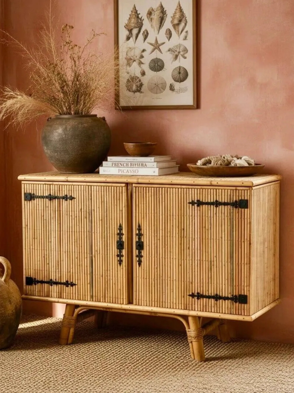 Buffet bambou et rotin Audoux Minet