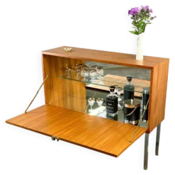 Buffet bar, petit buffet, teck, années 1960