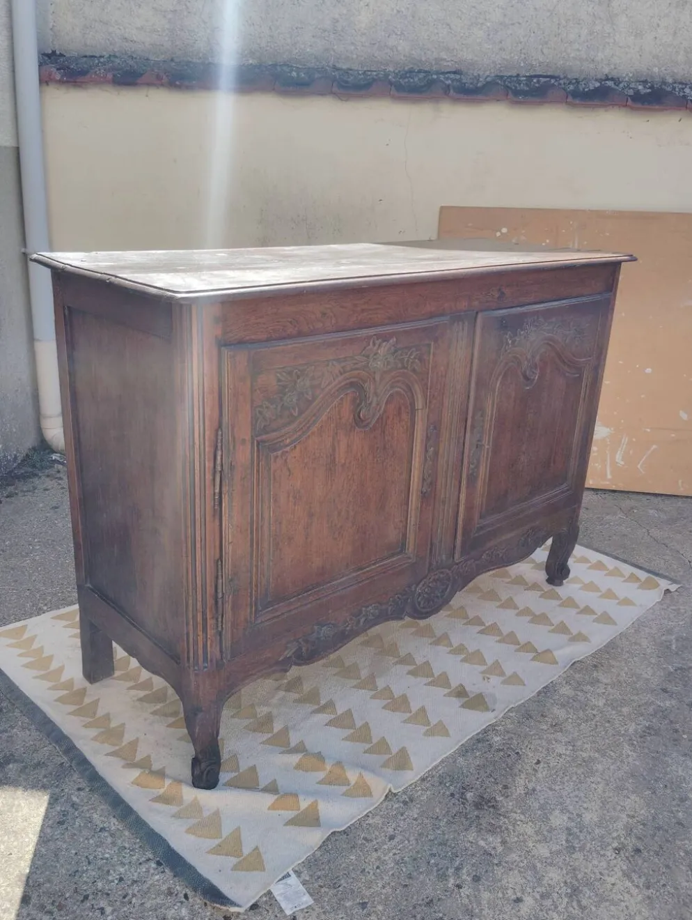 Buffet bas chêne XIXe