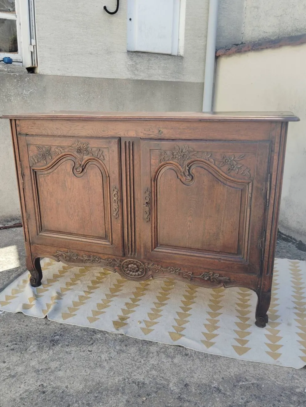 Buffet bas chêne XIXe