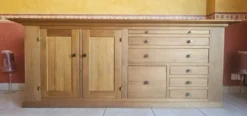 Buffet bas en merisier massif style shaker -roche bobois-