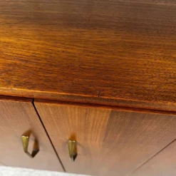 Buffet bas en placage teck, 1960/70, Midcentury modern