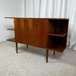 Buffet bas en placage teck, 1960/70, Midcentury modern