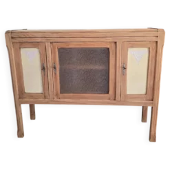 Buffet bois brut restauré pour meuble rangement d'entrée ou TV