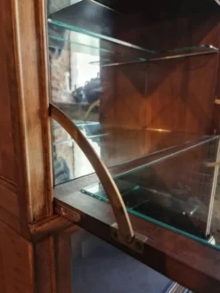 Buffet à boissons vintage style Globe Wernicke, meuble bar modulaire en acajou, vitrine des années 1960