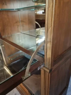 Buffet à boissons vintage style Globe Wernicke, meuble bar modulaire en acajou, vitrine des années 1960