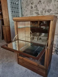 Buffet à boissons vintage style Globe Wernicke, meuble bar modulaire en acajou, vitrine des années 1960