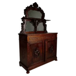 Buffet cabinet Horrix avec miroir – Style Forêt Noire, par Horrix