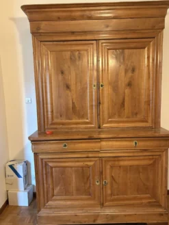 Buffet 2 corps, ancien, bois de fruitier