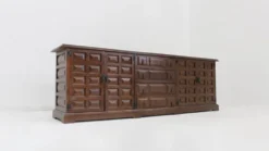 Buffet crédence brutaliste espagnol vintage des années 1970