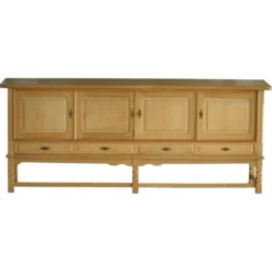 Buffet danois « Mid Century », style « Low Modern », en chêne, Henning Kjærnulf, années 1960