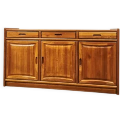 Buffet danois moderne Dyrlund Dania en teck, années 1980