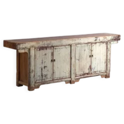 Buffet d’autel ancien laqué en bois de pin – Chine, vers 1900