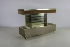 Buffet de bar design des années 70 par Harvey Guzzini pour Stilglass Donati
