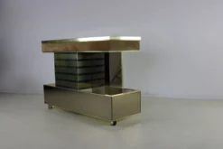 Buffet de bar design des années 70 par Harvey Guzzini pour Stilglass Donati