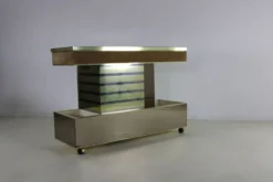 Buffet de bar design des années 70 par Harvey Guzzini pour Stilglass Donati