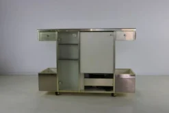 Buffet de bar design des années 70 par Harvey Guzzini pour Stilglass Donati