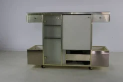 Buffet de bar design des années 70 par Harvey Guzzini pour Stilglass Donati