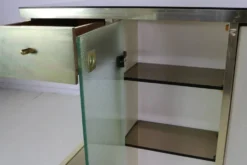 Buffet de bar design des années 70 par Harvey Guzzini pour Stilglass Donati
