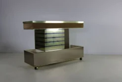 Buffet de bar design des années 70 par Harvey Guzzini pour Stilglass Donati