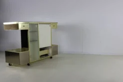 Buffet de bar design des années 70 par Harvey Guzzini pour Stilglass Donati