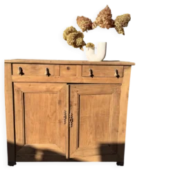 buffet de ferme bois brut aérogommé