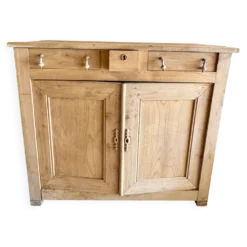 buffet de ferme bois brut aérogommé