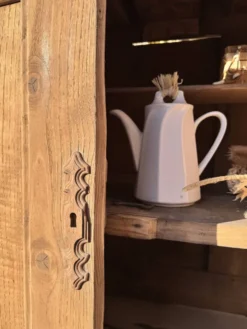 buffet de ferme bois brut aérogommé