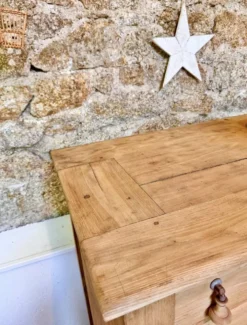 buffet de ferme bois brut aérogommé
