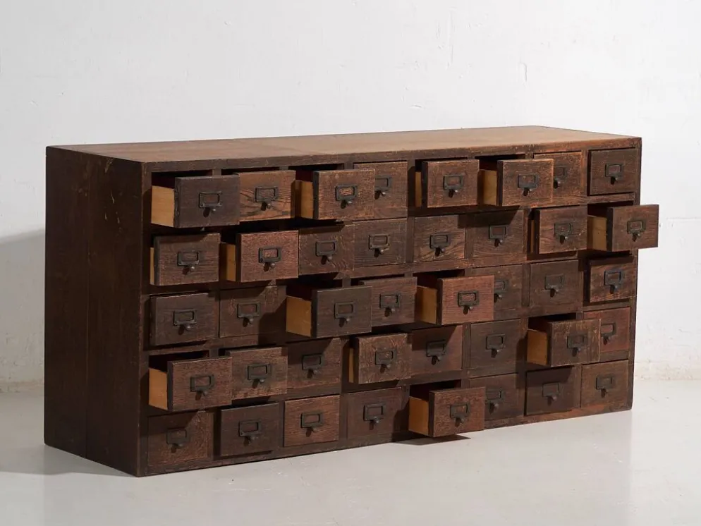 Buffet de pharmacie kusuri tansu japonais ancien – Taishō / Période Showa (c.1920-1945) #95