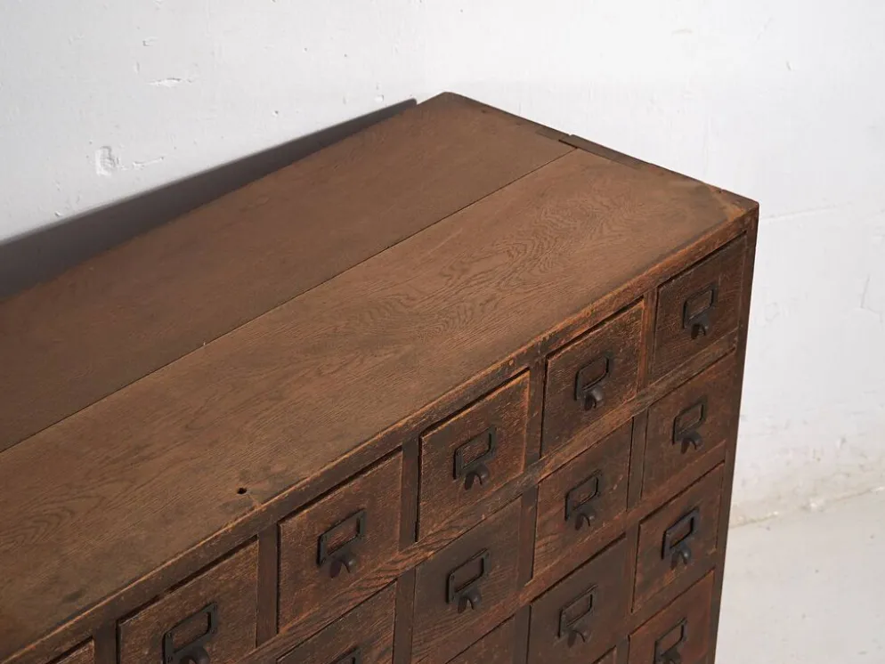 Buffet de pharmacie kusuri tansu japonais ancien – Taishō / Période Showa (c.1920-1945) #95