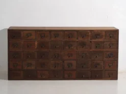 Buffet de pharmacie kusuri tansu japonais ancien – Taishō / Période Showa (c.1920-1945) #95