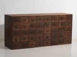 Buffet de pharmacie kusuri tansu japonais ancien – Taishō / Période Showa (c.1920-1945) #95