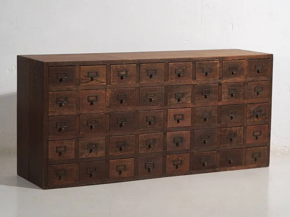 Buffet de pharmacie kusuri tansu japonais ancien – Taishō / Période Showa (c.1920-1945) #95