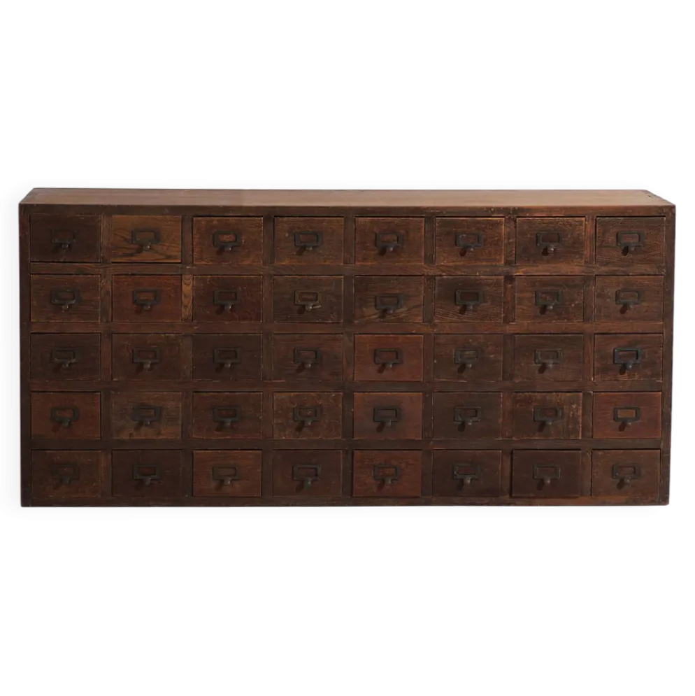 Buffet de pharmacie kusuri tansu japonais ancien – Taishō / Période Showa (c.1920-1945) #95