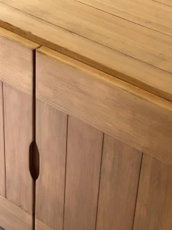 Buffet design en bois orme & pin collection Savoie, Maison Regain 1970