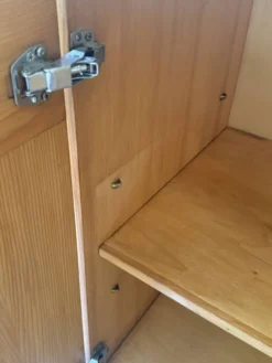 Buffet design en bois orme & pin collection Savoie, Maison Regain 1970